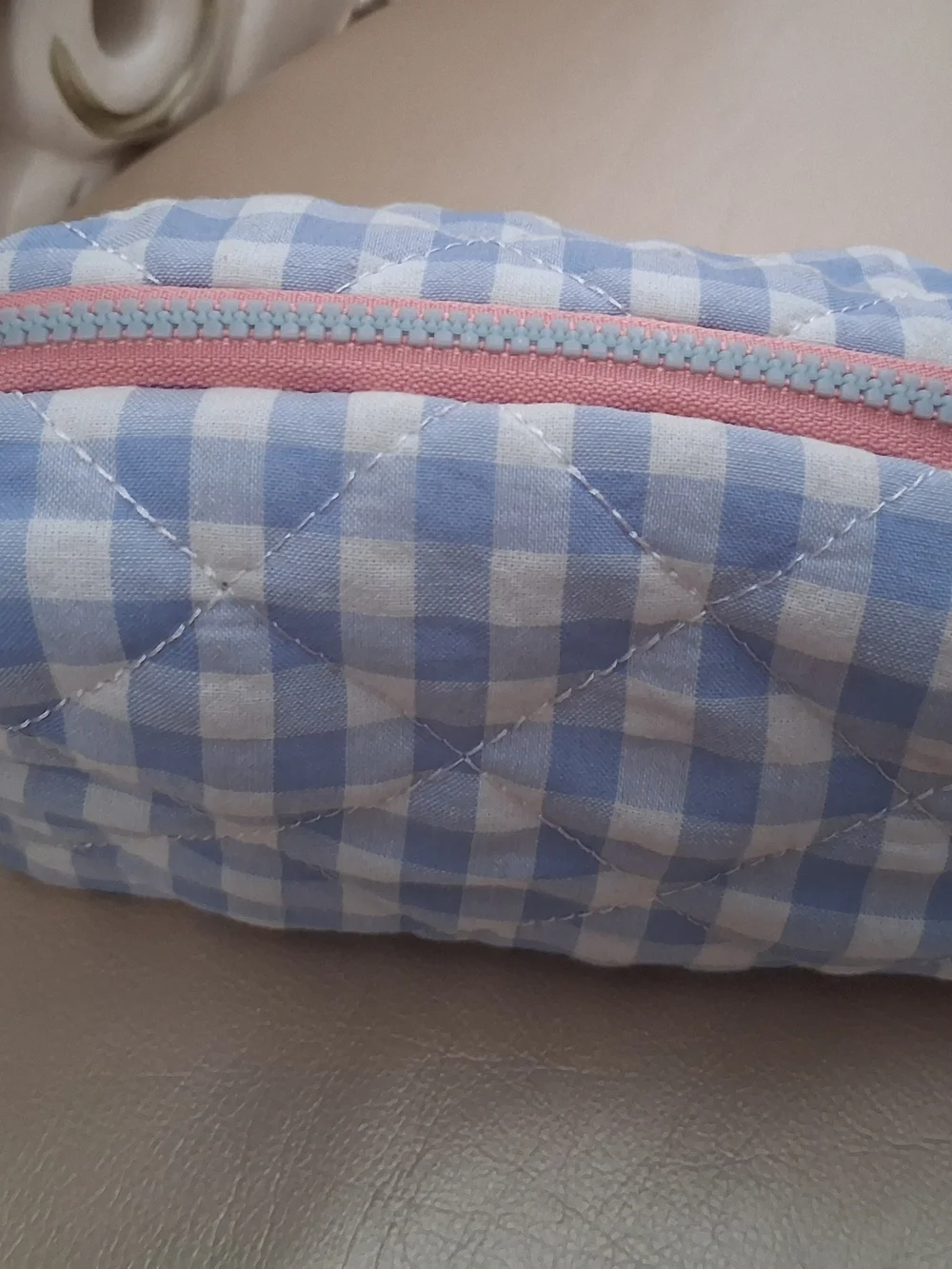 Pink & Blue Cosmetics Bag